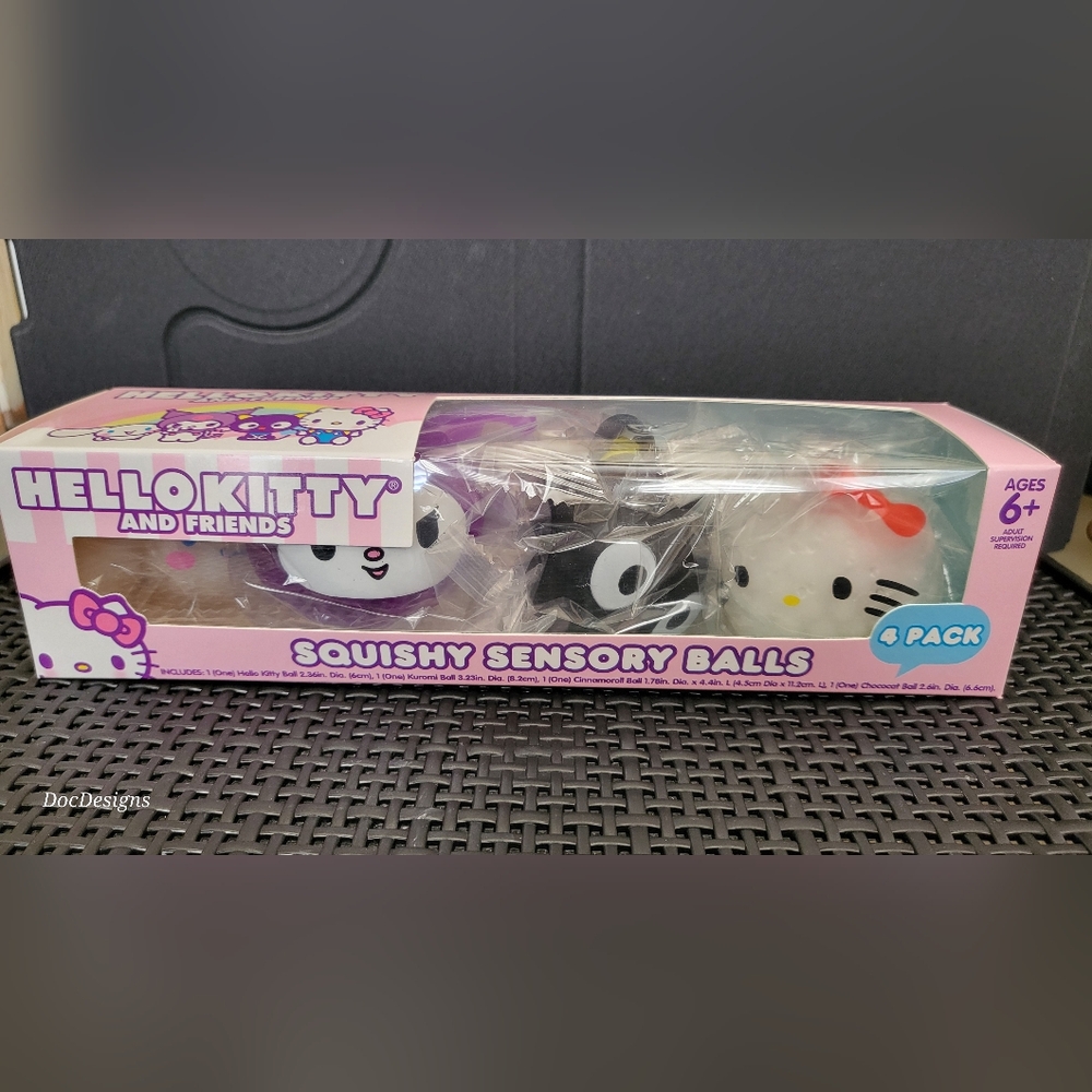 Hello Kitty and Friends-Squishy Sensory Balls 4pk
